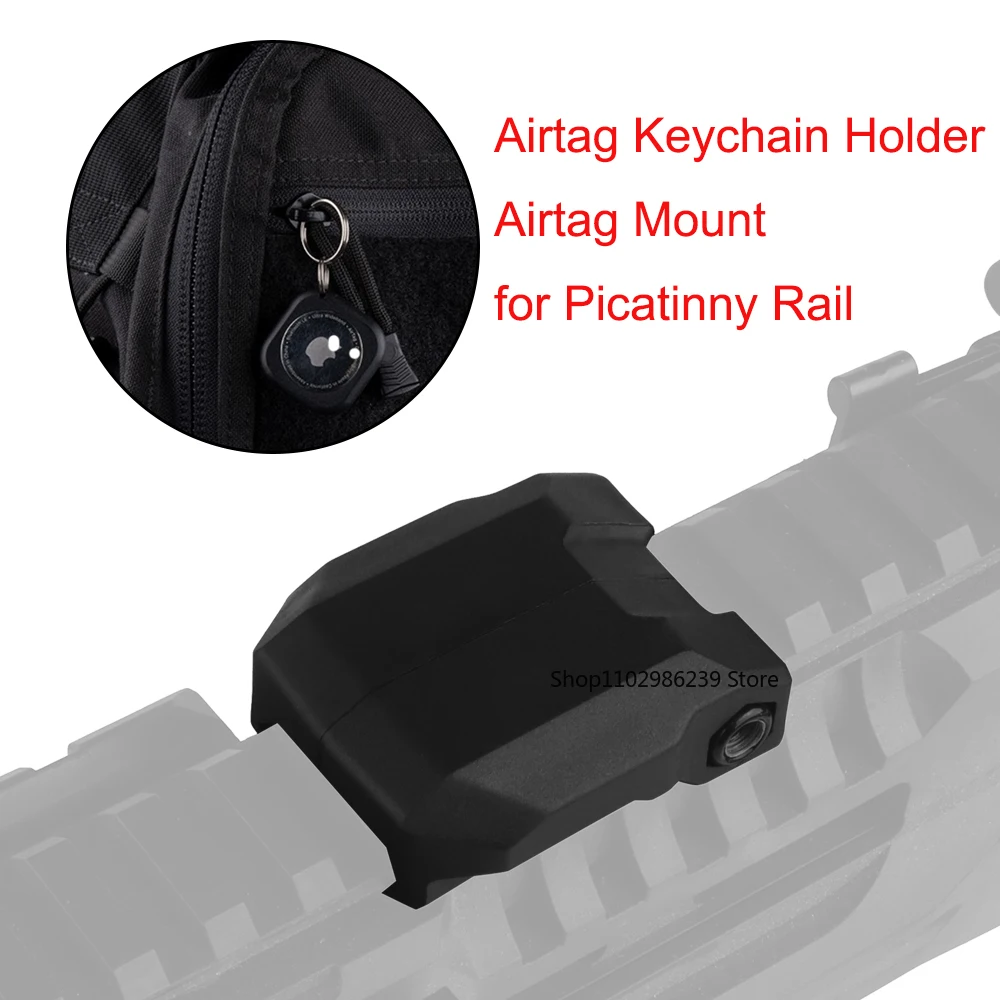 Universal Air Tag Keychain Holder for Picatinny Rail - Enhanced Tracking Accessories