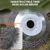 Landscaping Weeding Machine 6/8 Inch Weeder Rotary Weed Brush Joint Twist Knot Steel Wire Wheel Brush Disc Power Garden Tool 4