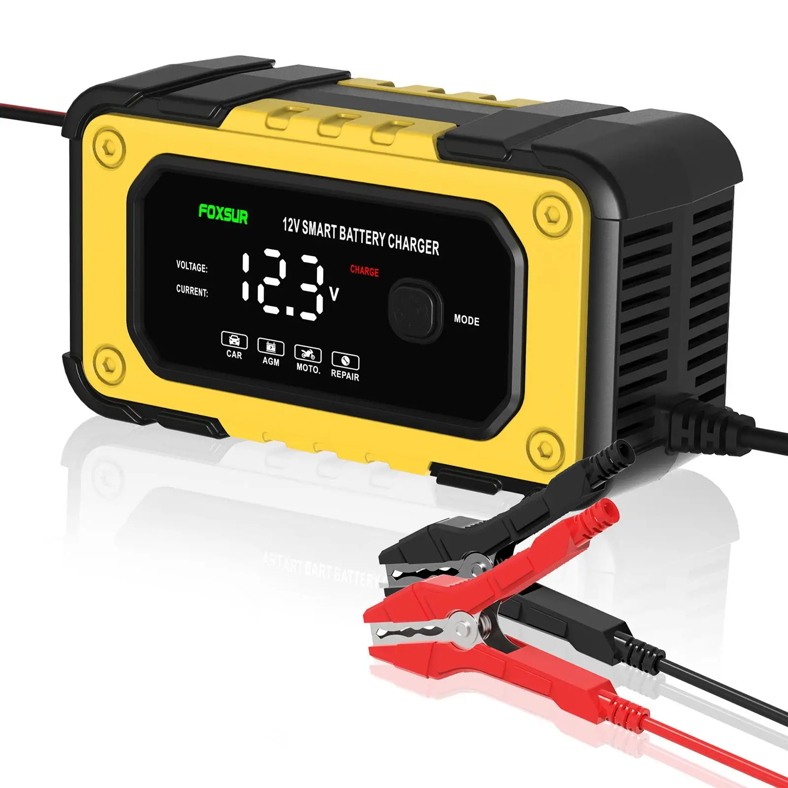 Car Battery Accessories Smart Car Battery Charger Trickle Charger for Van Agricultural Vehicles