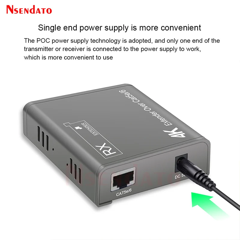 HDMI Extender Over 100M RJ45 4K Extender HDMI to RJ45 Network Extension cable Extender Support POC For DVD PS4 Camera PC To TV