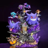 مجسم عائلة تطور غينغار (بوكيمون) طول 32 سم | Official Bandai Pokémon Gengar Evolution Family 32cm