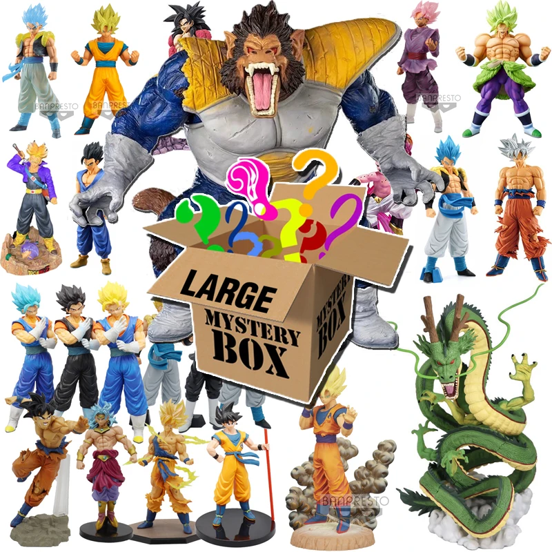 

Dragon Ball Z Action Big Figure More than 25CM Super Saiyan Goku Blind Box Vegeta Majin Buu Dragon ball Gift Mystery Box