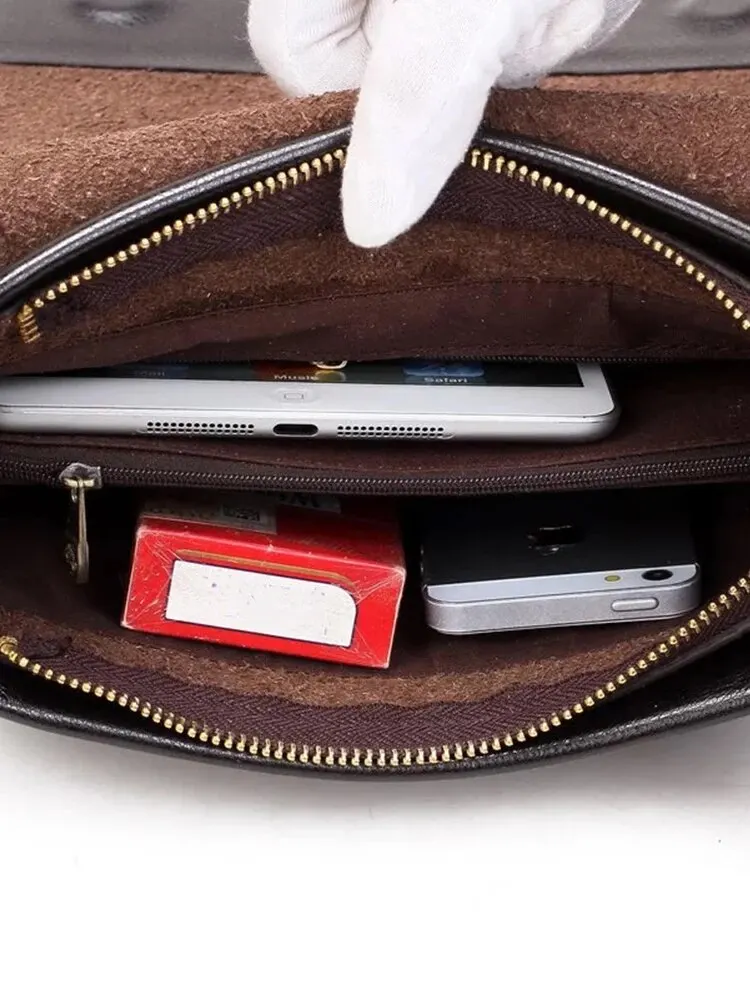 PU Leather Letter Pattern Shoulder Bag Large Capacity Wear-resistant And Scratchproof Shoulder Crossbody Bag For Men