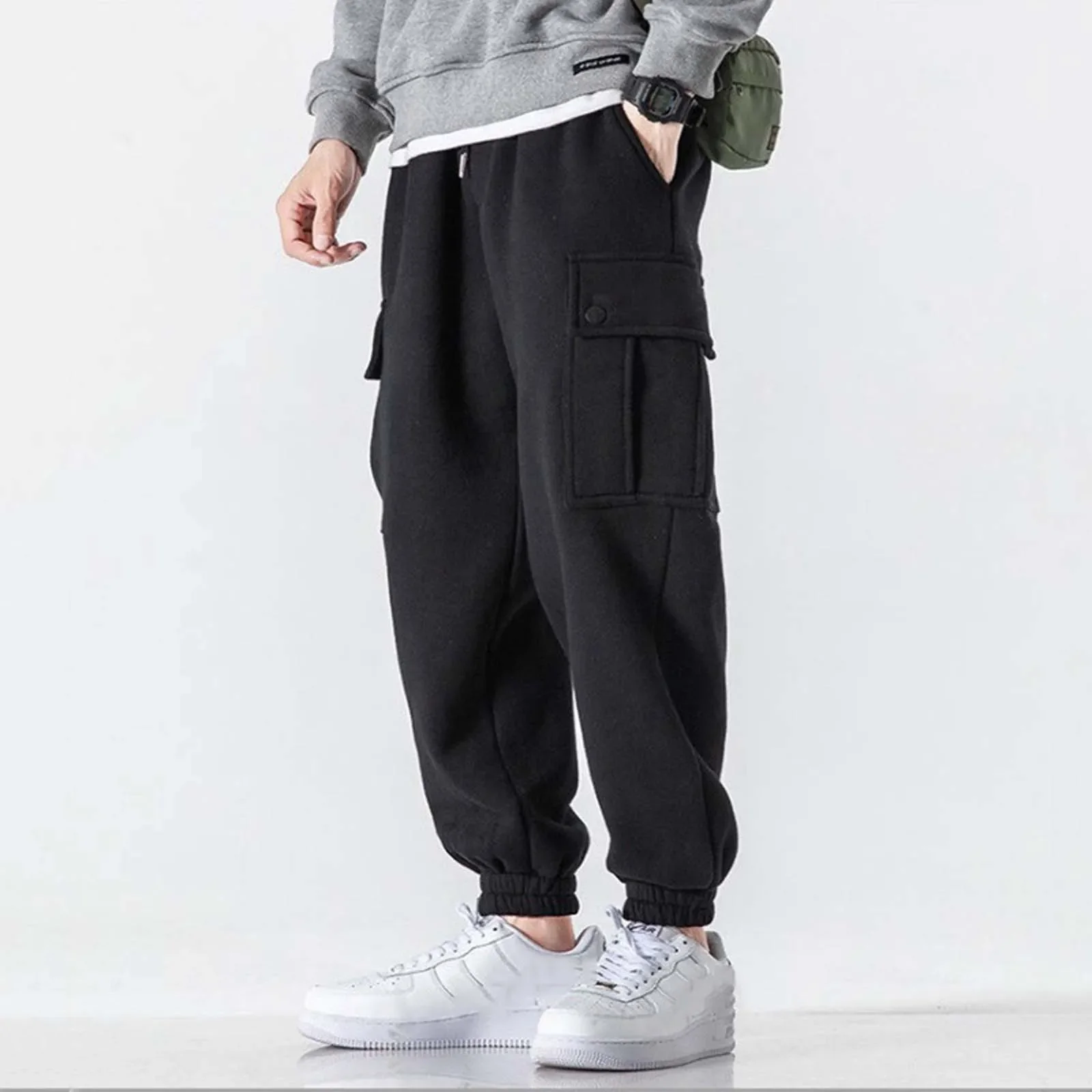 

Man Pants Cargo Pants Workwear Baggy Tracksuit Outfit Joggers Gym Sportswear Trousers Summer Straight Y2k Big Size Pantalones