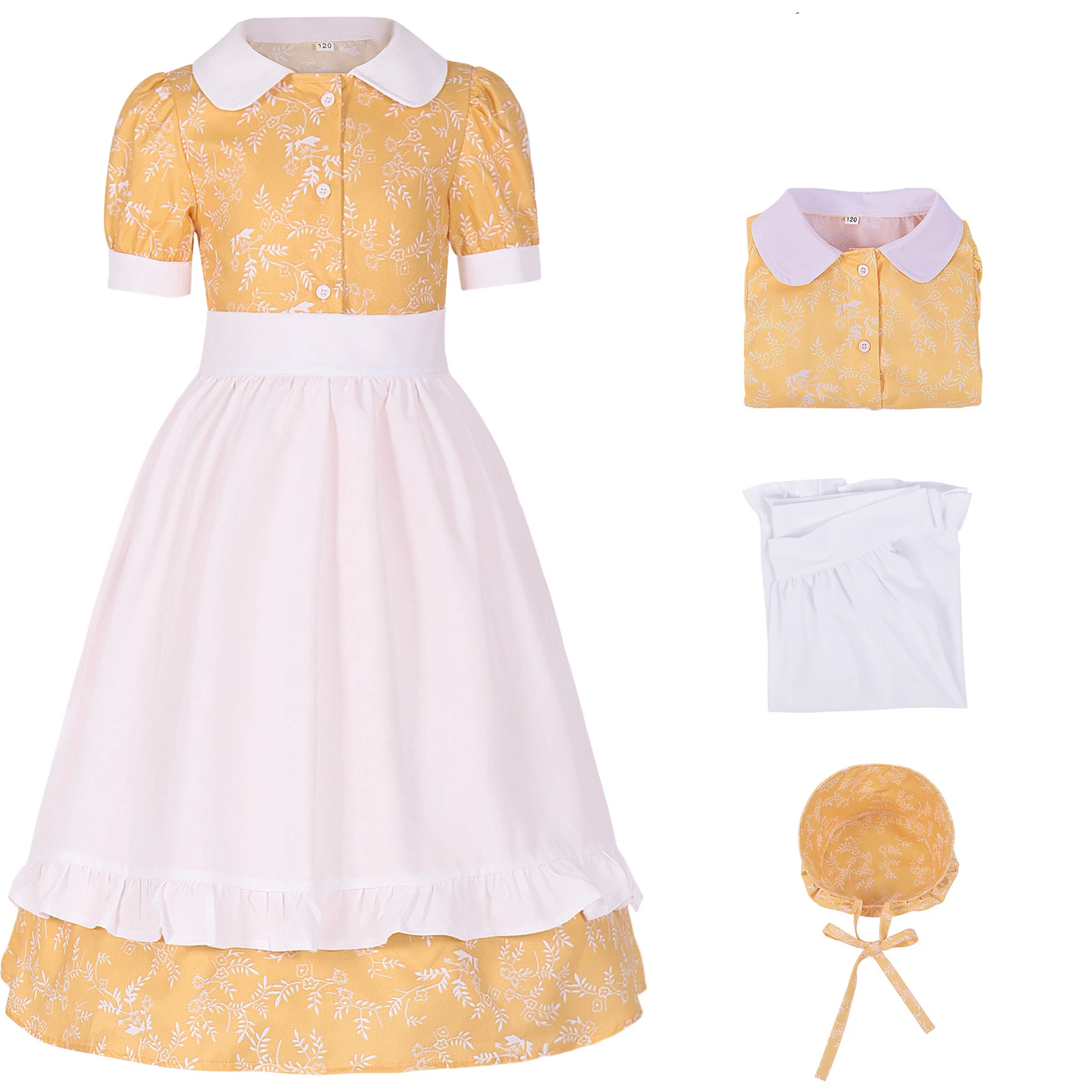 Girls Colonial Historical Cosplay Costume For Halloween Party