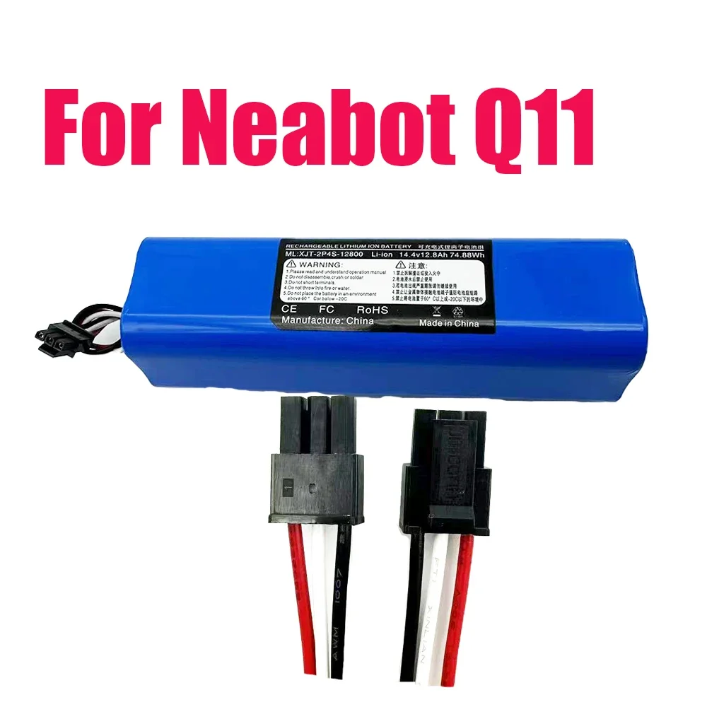 New 100% Original 128000mAh Rechargeable Li-ion Battery for neabot Robotic vacuum cleaner Q11 5