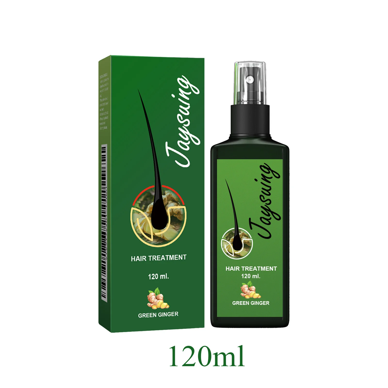 Ginger-Infused Hair Strengthening Serum & Nourishing Scalp Treatment