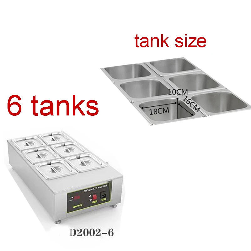 Description Picture 3 of itemDigital Display Air Heated Chocolate Melting Machine Double Grid Chocolate Warmer Melter for Cheese And Milk Heating