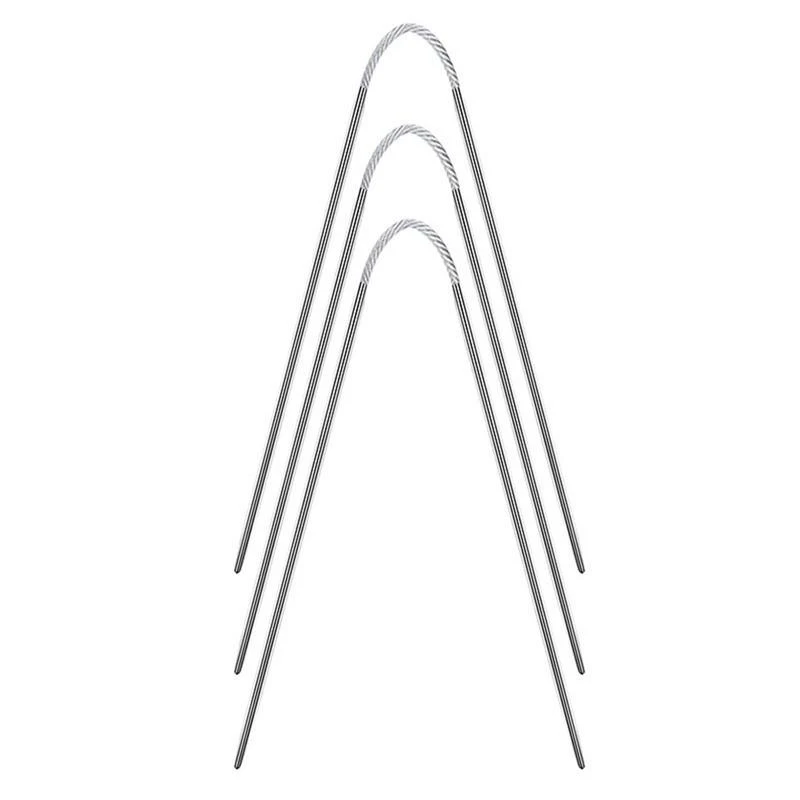 Tablet R Krachtcel Circle Knit Naald 3Pcs Magic Naald Cirkel Naalden Set Voor Beginners Ronde  Metalen Breinaalden Met Magic Naalden Voor sok| | - AliExpress