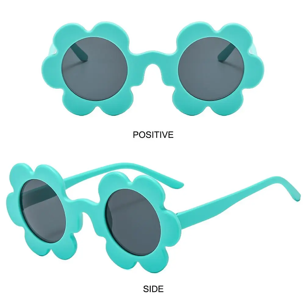 Neue trendige Sonnenblumen-Sonnenbrille für Damen, Retro-Sonnenbrille mit runden Blumen, lustiger Roman, Disco/Festival/Party-Sonnenbrille für Erwachsene – Detail 6