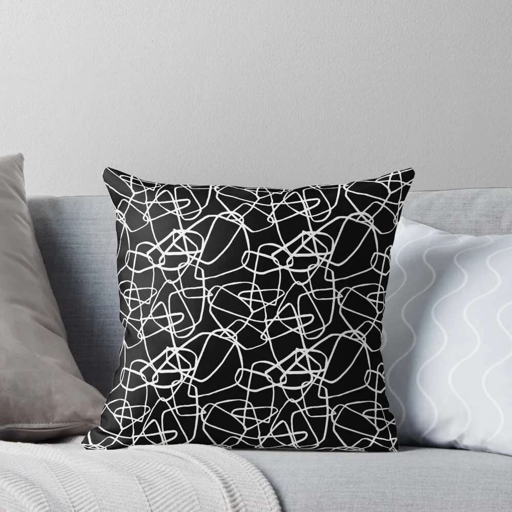

Black lines Pattern Designs Throw Pillow Pillowcases Cushion Covers Sofa Cushions For Sofa Pillowcases Bed Cushions