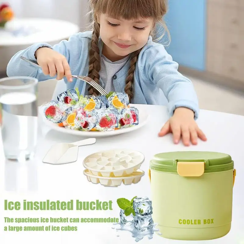 thumbnail image 2 of Triple-Insulated Ice Bucket With Lid - Portable Wine Cooler That Keeps Ice Cold 12-24 Hours 2 of 11