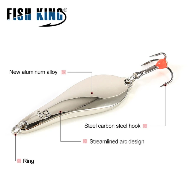 FISH KING Winter Ice Fishing Lure 10/20/25g Vertical Jigs Metal