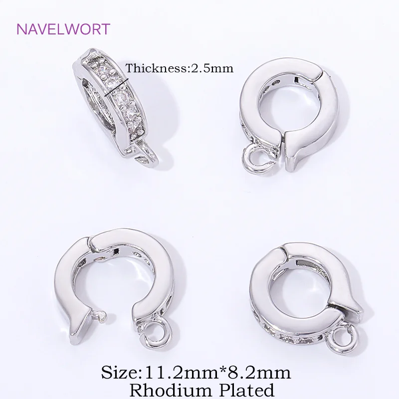 18K Vergoldeter Messing-Kettenanhänger, Anhängerhalter für Schmuck, Ösen für Anhänger, DIY-Halsketten-Zubehör – Detail 32