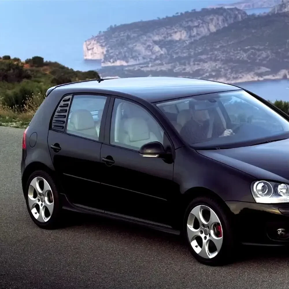 폭스바겐 골프 MK5 2004 2005 2006-2008 GTI R32 ABS 플라스틱 리어 윈도우 쿼터 루버 커버 사이드 벤트 트림 자동차 접착식 액세서리