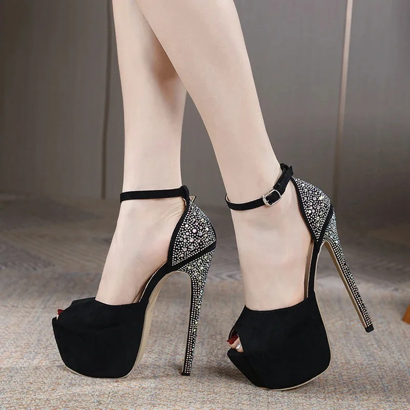 Zapatos Tacón Alto Stiletto Zapatos De Tacón Alto Plataforma Peep Toe Para Mujer - ¡Elegantes Y Sexys Para Fiesta, Boda O Noche Especial! Stratos New Eternia