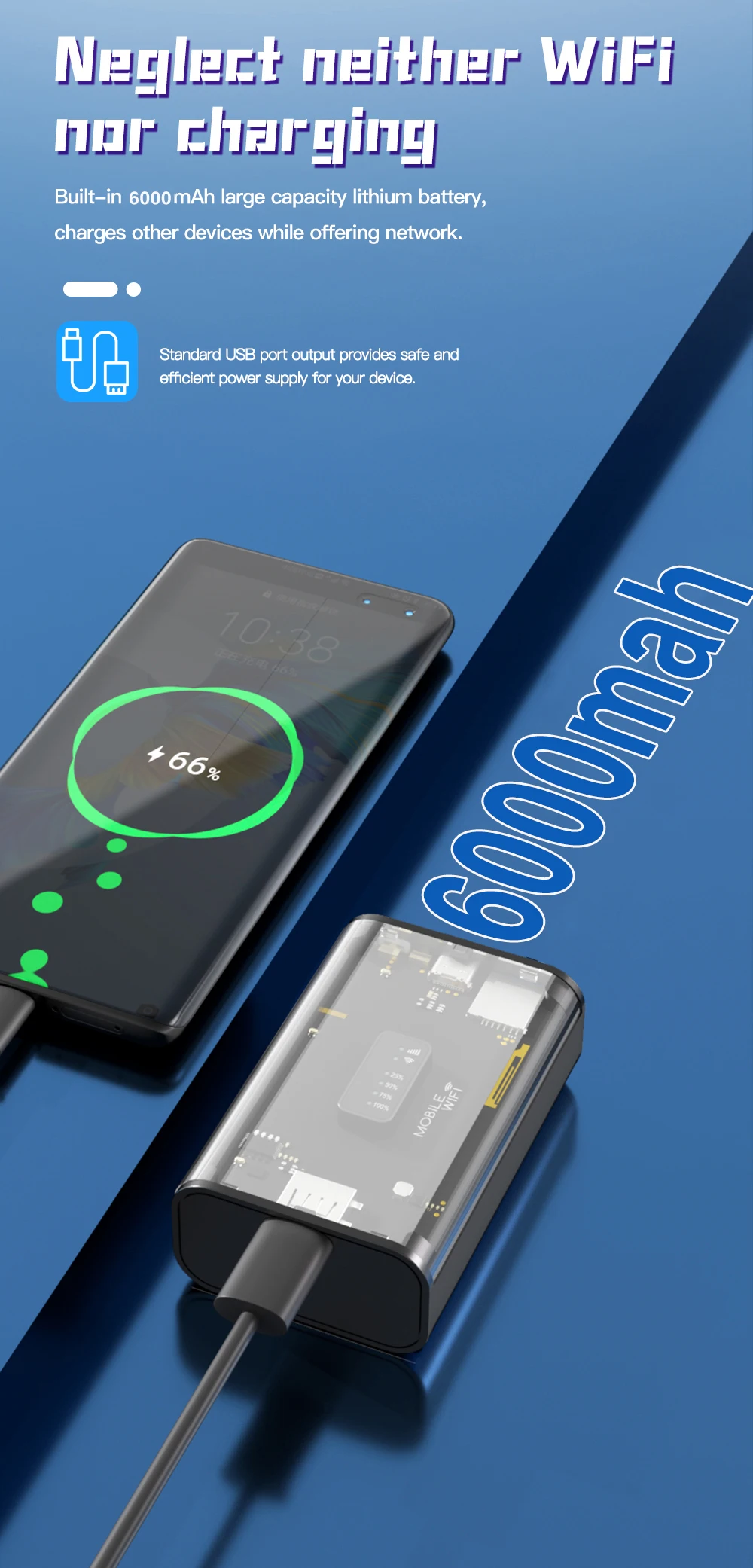 Wi-Fi, Ao Ar Livre, Viagem Hotspot, 6000mAh