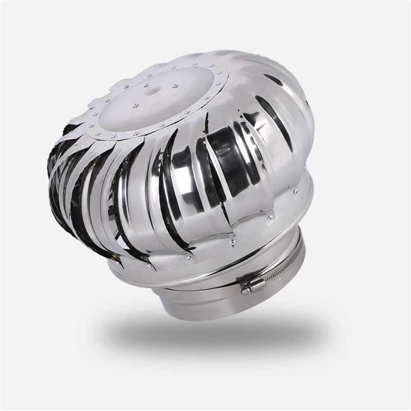 

304 Stainless Steel Small Roof Ventilator Wind Turbines Air Vent Attic Ventilator 100/110/150mm Pipefit Roof Ventilating Fan
