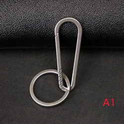 Titanium Alloy Keychain Buckle - EDC Outdoor Accessory (A1)