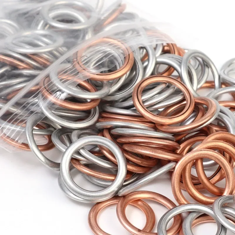 Car Oil Pan Drain Gaskets Drainage Bolt Pad Aluminum/ Copper Oil Drain Plug Gasket Replaceable Accessories for Volkswagen Audi oil drain plug gasket,oil drain plug seal washer