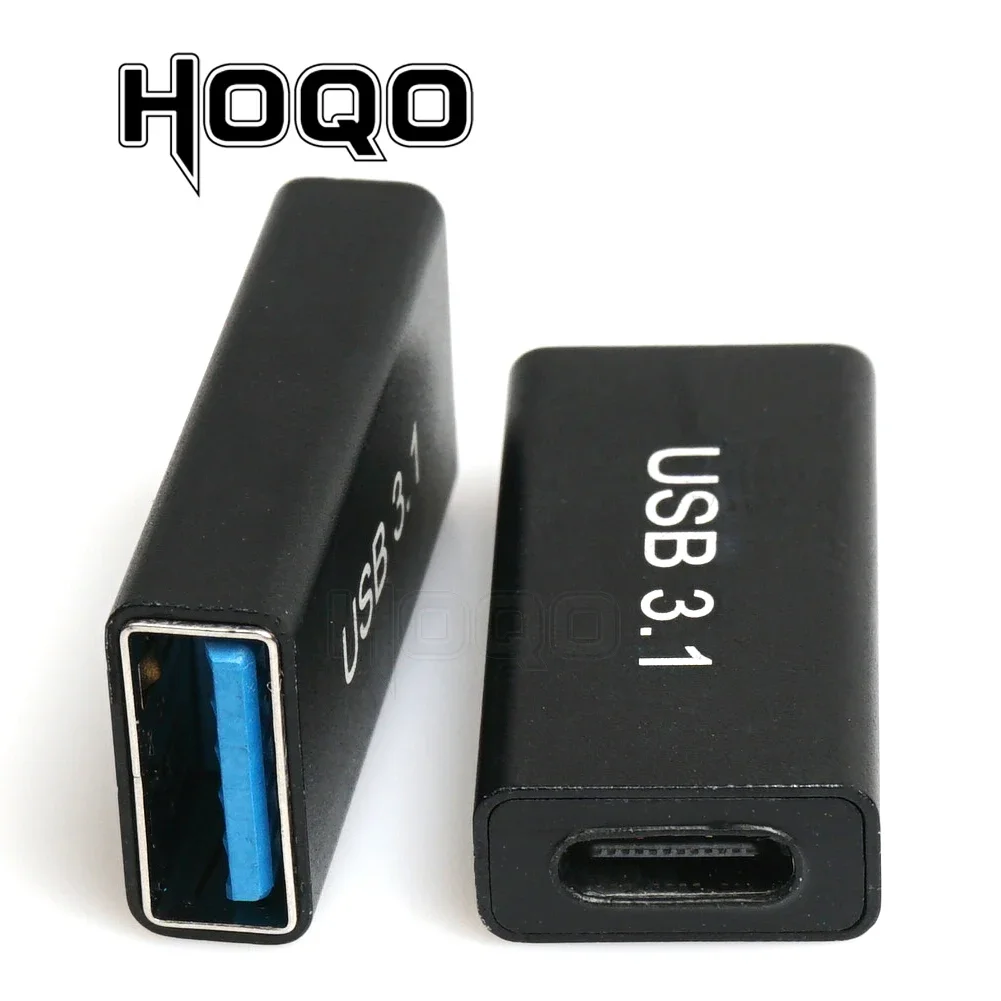 USB Adapter 90 Degree USB 3.1 Type C Female to USB A Female B Male