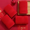 1/4pcs Cotton Face Towel Soft Super Absorbent Sports Towel Quick-Drying Home New Year Spring Festival Wedding Gift 35*75cm 5