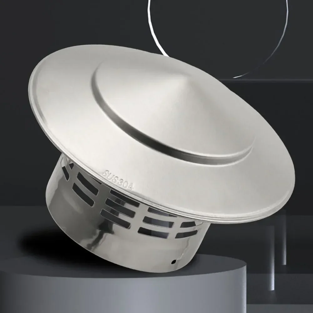 Stainles Steel Chimney Cap Chimney Pot Roof Cowl 75mm-200mm Flue Rain Cap Ducting Pipe Wood Burner Stover Cover Air Vent bathroom accessories chimney brush accessories
