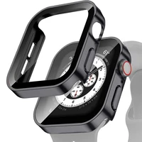 Étui étanche électroplaqué + verre pour Apple Watch, protection mate pour iWatch 46 42 45 41 44 40mm, compatible avec les séries 11 10 9 8 7 6 5 4 SE 1