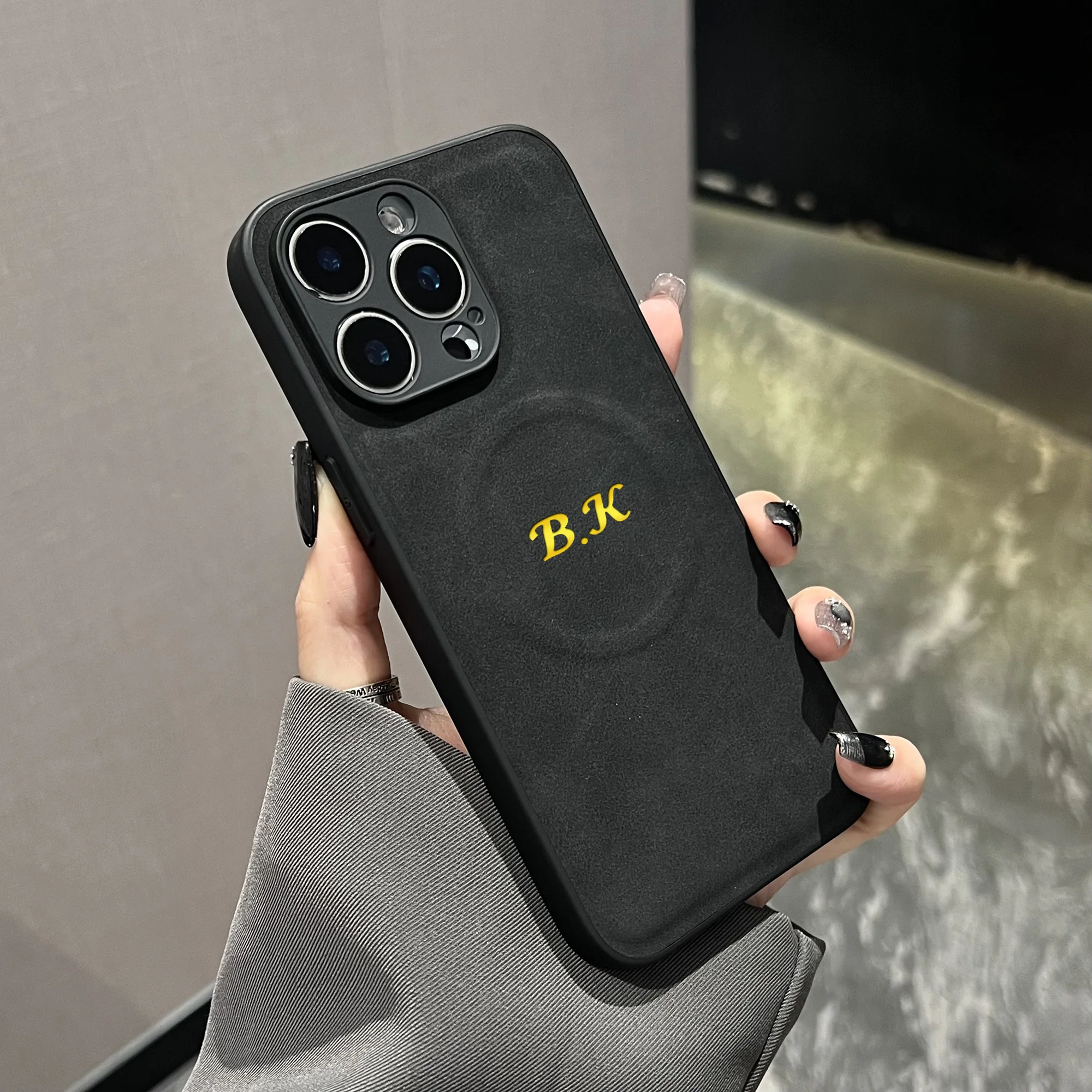 Personalized Hot Foil Stamping Custom Name Initials Magnetic Wireless Charging thumbnail 6