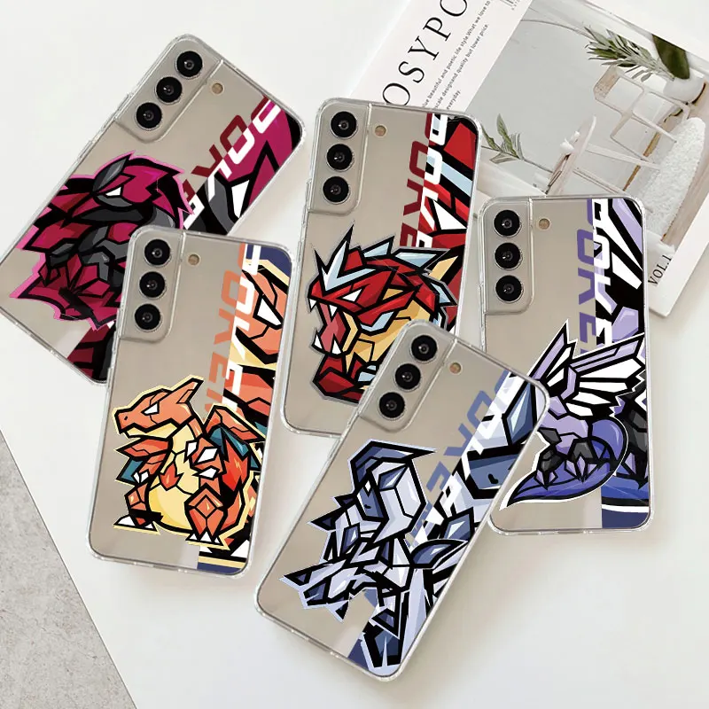 Custodia Trasparente Per Samsung S23 S22 S20 S21 Ultra Fe S9 Note 10 S10 Lite 20 9 10 Custodie Per Telefono Cover Posteriore Charizard Cute Pokemon Dr