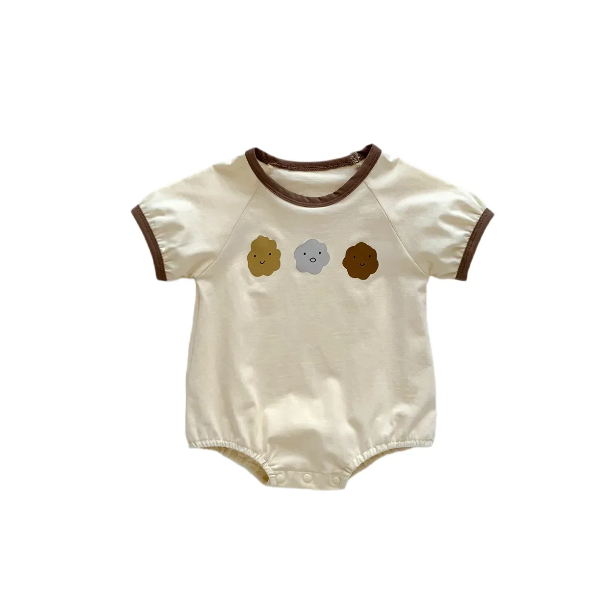 Baby Boys Summer Outfit Thin Cotton Romper Suit Cute Cartoon Design Newborn Clothes Infant Footed Pajamas Comfortable Clothes