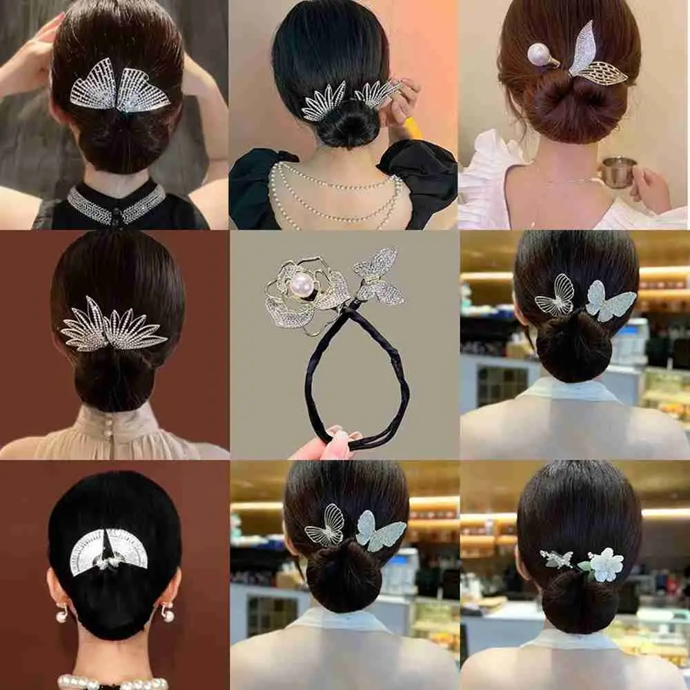 

Fashion DIY Hair Donut Girl Accessories Hairpin Bun Bow Hair Iron Magic Bow Clip Curler Braider