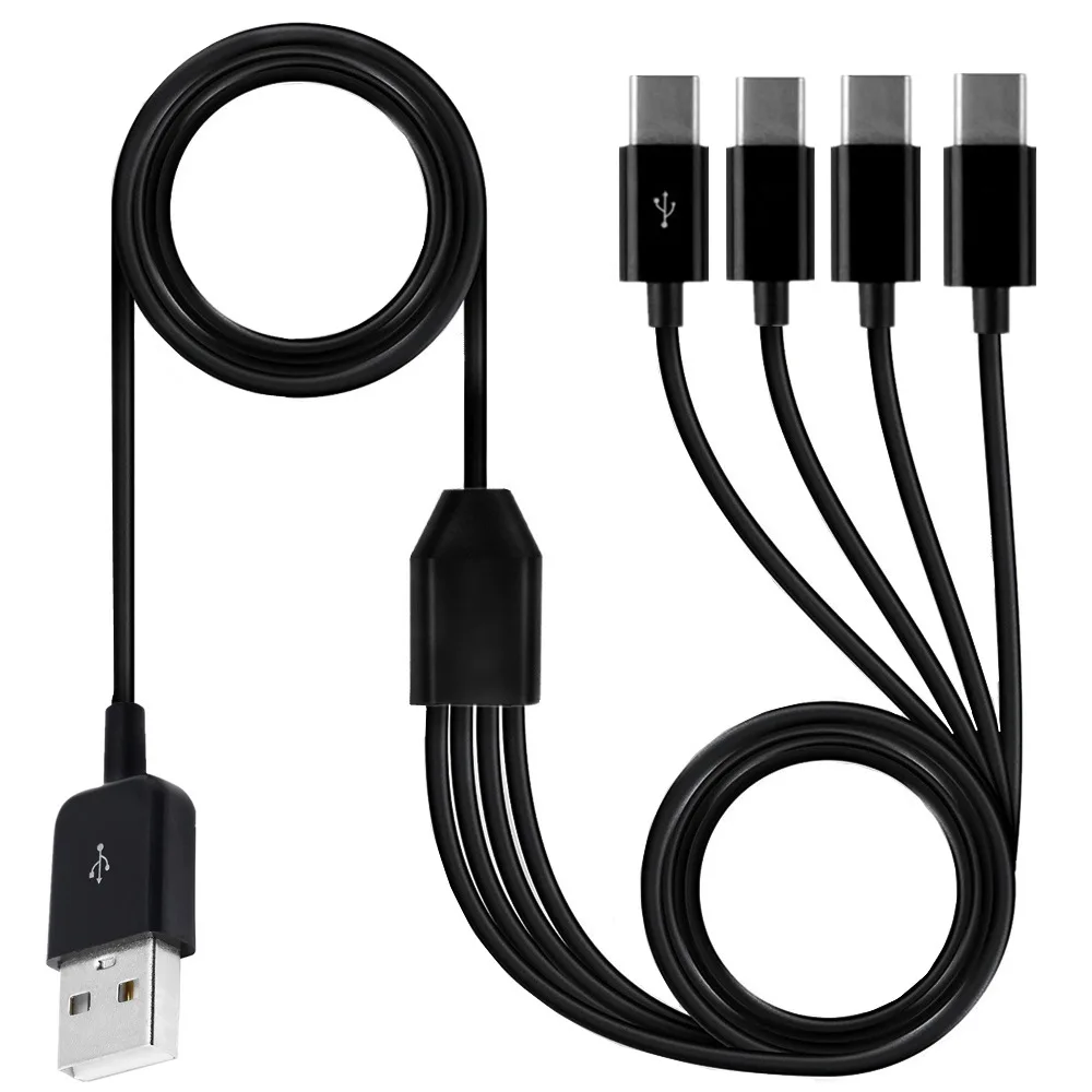 Tipo-C Da 1 A 4 Porte Tipo C Usb C A Usb Y Splitter Cavo Con Data Di Ricarica Multipla Per Tablet Smartphone 0.3M 1M 1.5M