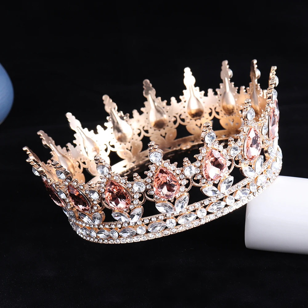 Bridal Crown Crystal Princess Tiara Wedding Jewelry Head Accessories Women Headpiece