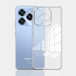 Stylish Clear Silicone Shockproof Phone Case - Fashionable Protective Back Cover for Oukitel C51 (Clear)