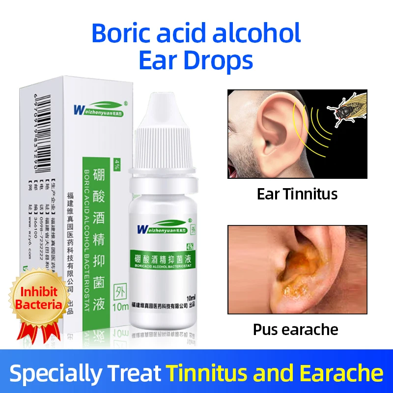 Earwax Remove Ear Drops Boric Acid Alcohol Earliquid Medicine For