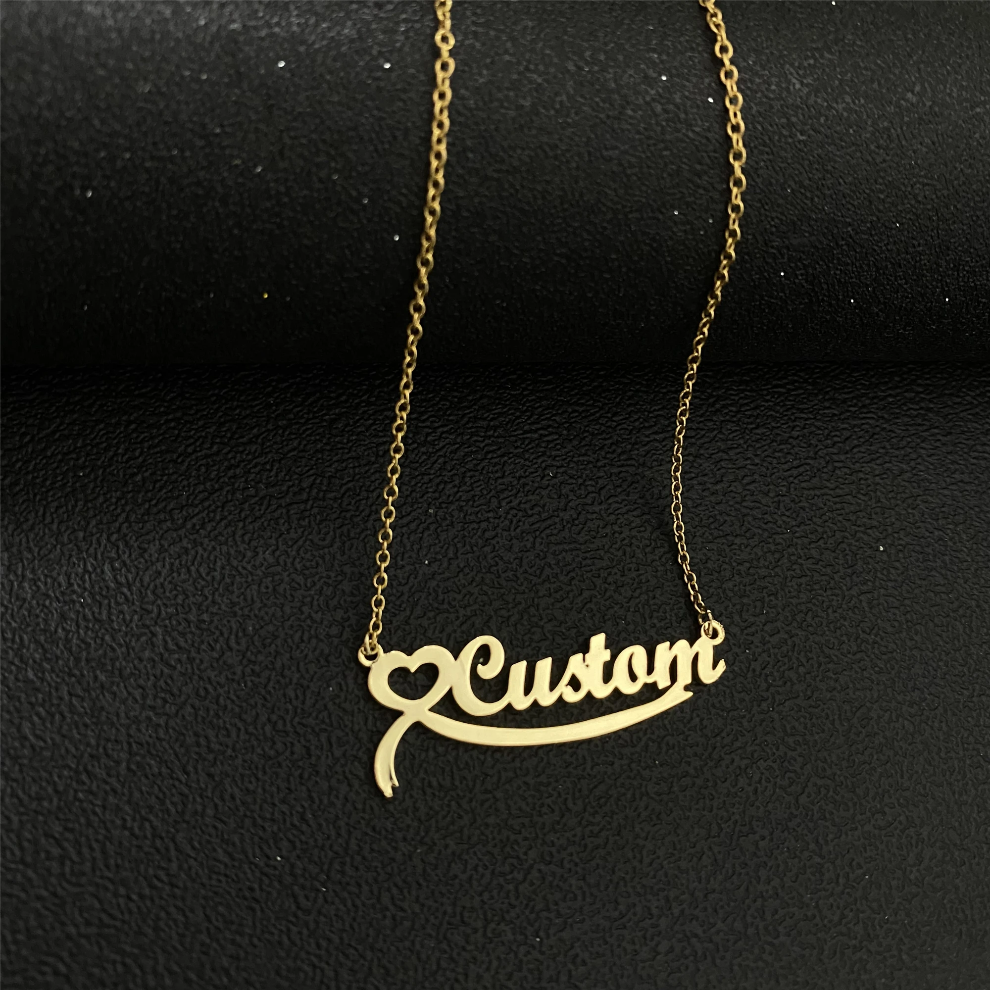 

Ожерелье с именем на заказ, цепочка из нержавеющей стали, персонализированный чокер, подвеска, ювелирные изделия для женщин и девушек, рождественские подарки