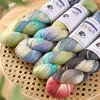 3PCS 300g Set Gradient Hand-Dyed Wool Blend Yarn for DIY Knitting Scarves Sweaters 270Meter/Roll Rainbow Magic Ball Yarn 3