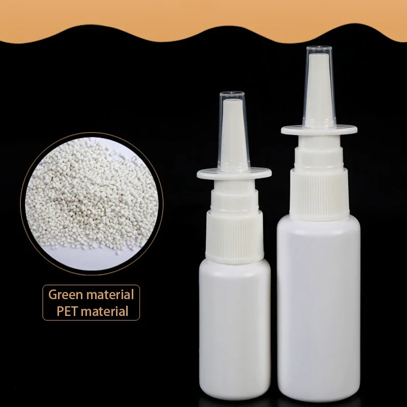 10PCS 10/20/30/50ML White Plastic Empty Refillable Nasal Spray Bottle Mist Sprayers Atomizer Makeup Container for Travel Outdoor spray bottle,refillable bottle,refillable empty bottle,refillable cosmetic bottle,cosmetic bottle,cosmetic bottle set,refillable liquid container,refillable spray bottle,cosmetic dispenser bottle,makeup empty bottle