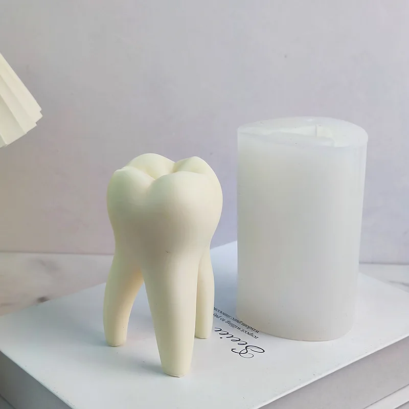 

Shape of Teeth Candle Silicone Mold for Handmade Chocolate Decoration Gypsum Aromatherapy Soap Resin Candle Silicone Mould