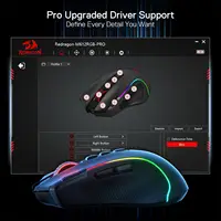 Redragon M612 PRO BT & 2.4RGB Gaming Mouse, 8000 DPI Wired/Wireless Optical Gamer Mice 11 Programmable Buttons & 6 Backlit Modes - Image 5