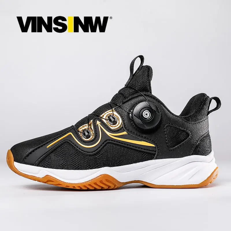 

Professional Breathable Anti-slippery Sport Badminton Shoes , Light Weight Luxury Outdodr Sneakers for Kids