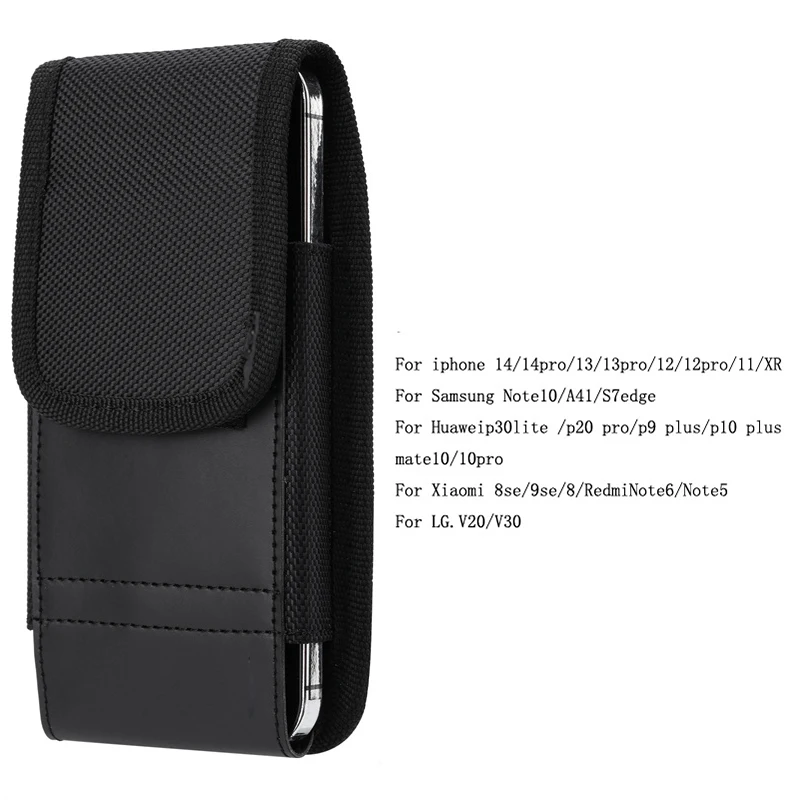 Phone Pouch For Samsung S23 Ultra 5G Leather Phone Case For Galaxy S23 Plus S21 S20 S22 Ultra S9 S8 S7 Flip Waist Card Belt Bag