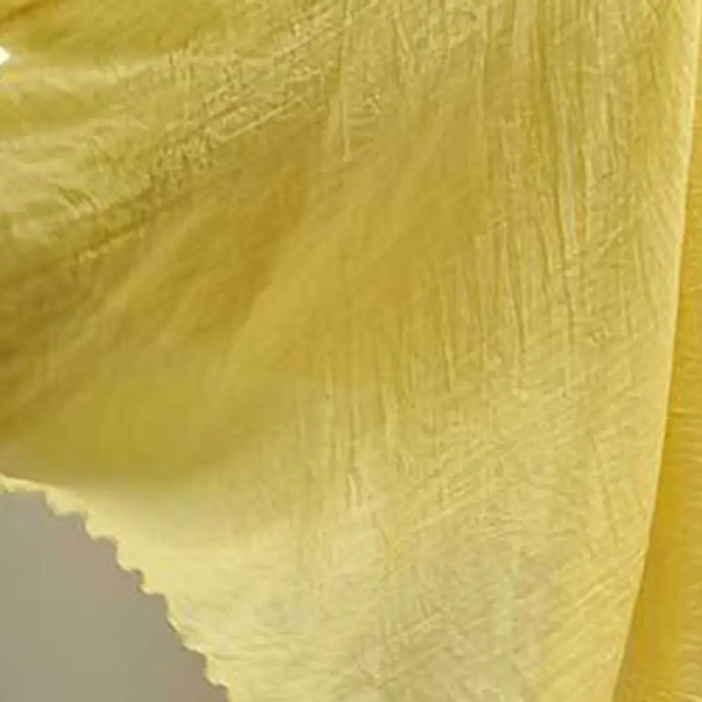 Texture du tissu en coton et lin mélangé de la jupe longue fluide