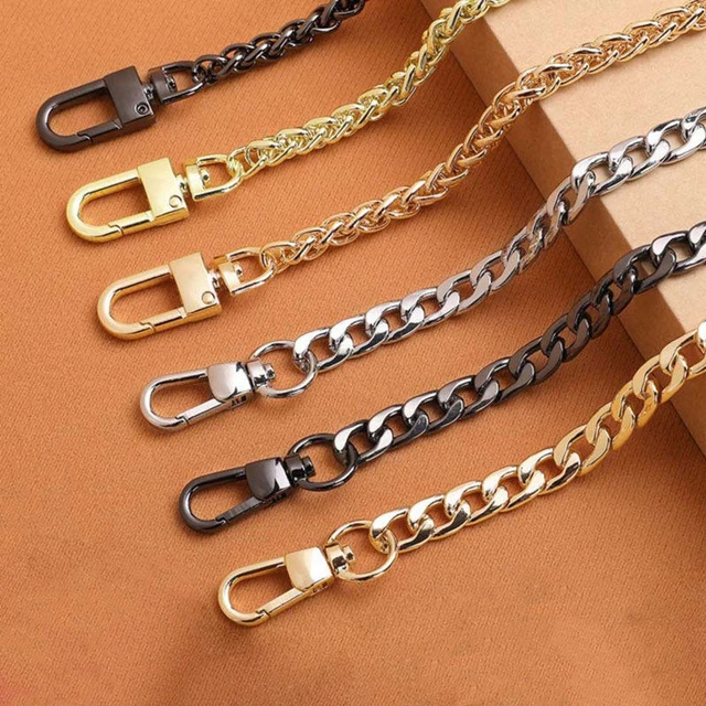 5mm Copper Crossbody Purse Chain Strap, Gold Metal Shoulder