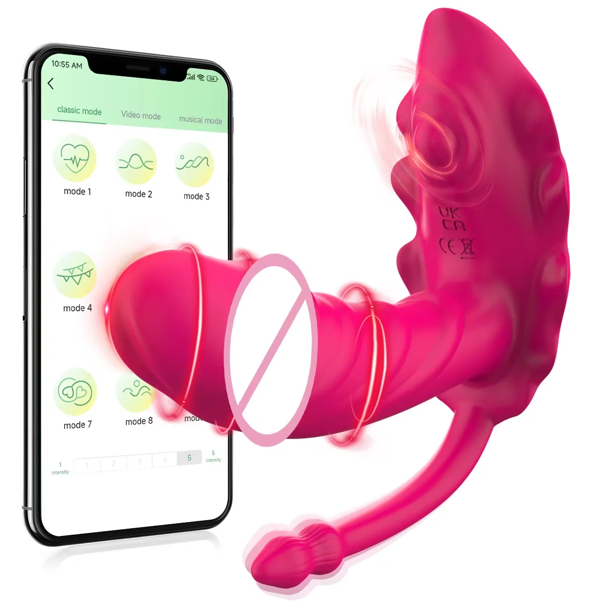 Wearable G Spot Dildo Vibrator Long Distance App Remote Control Panty Butterfly 9 Vibrating Mode Female Adult Sex Toys for Women