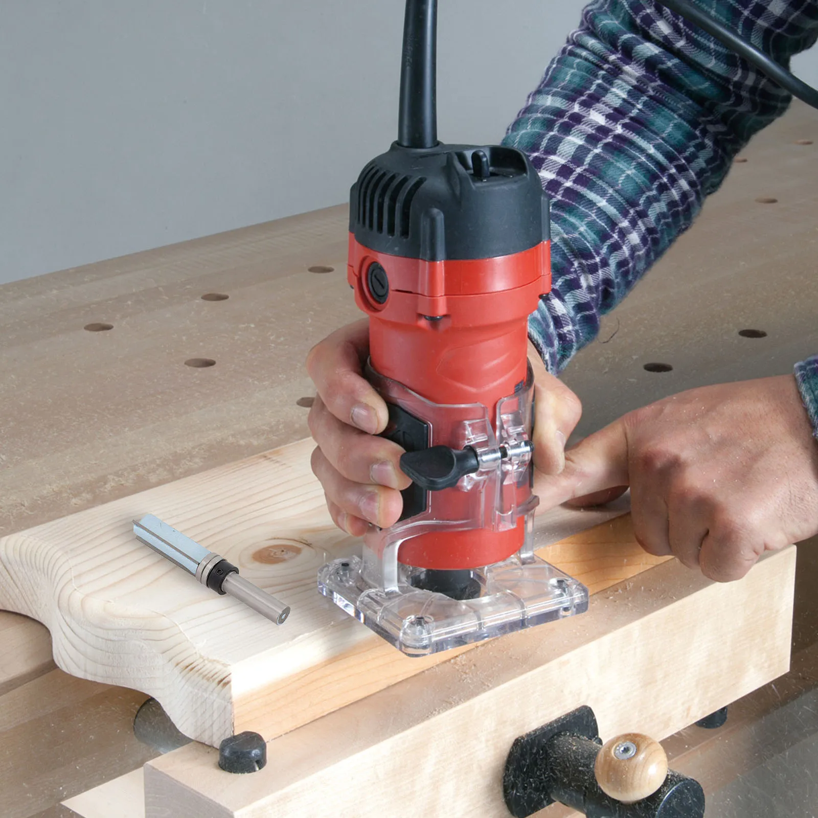 Long Shaft Router 12mm Shank Router Carbide Alloy Router High Hook Shear Angles Enclosed ...