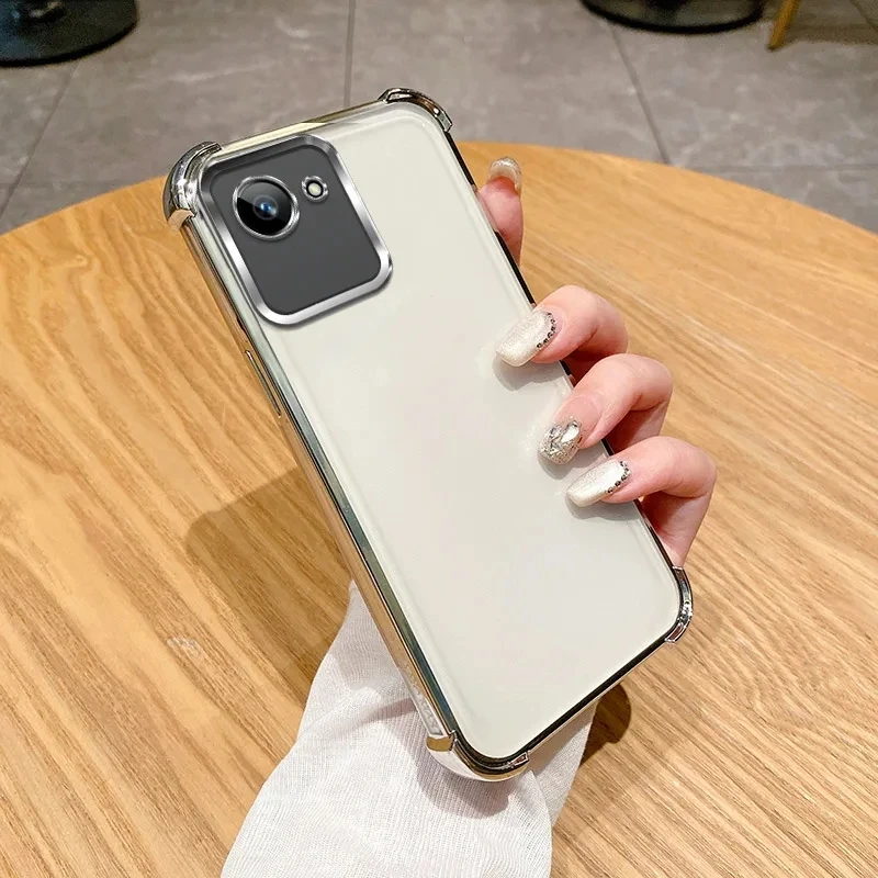 Clear Electroplate Shockproof Phone Case - Enhanced Protection and Style