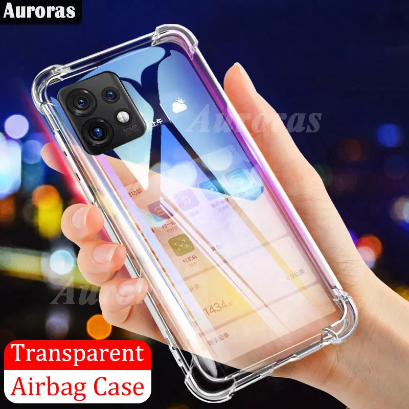 Auroras Per Motorola X40 Pro Custodia Trasparente In Silicone Cover Originale Antiurto Trasparente Per Moto X40 Pro Custodia Airbag Funda