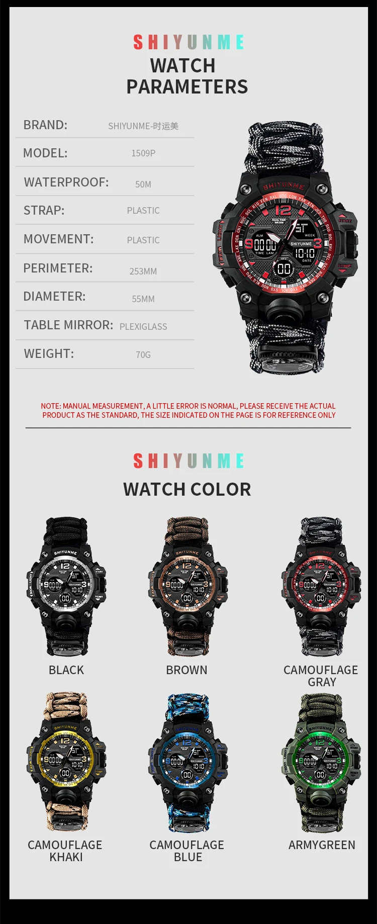 Brand Fashion Men Sports Watches Men Analog Quartz Clock Compass Knitted Strap Military Watch Male Watch Man relogios masculino